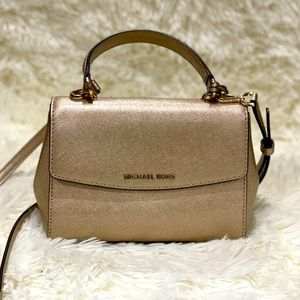 Michael Kors Gold Small Crossbody Bag